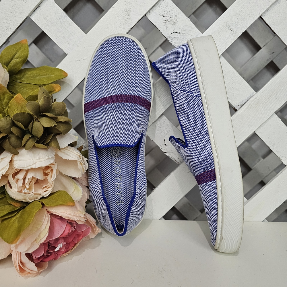 Rothy's Casual Blue Slip-On Sneakers Size 7